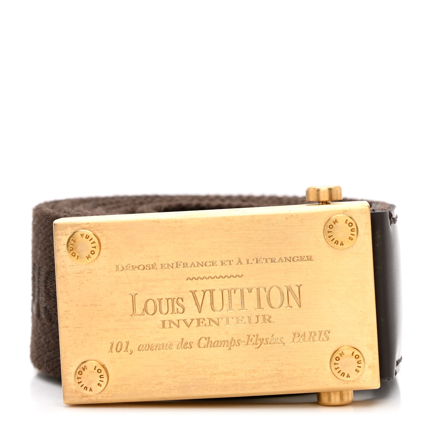 Canvas Bengale Inventeur Belt 90 36 Brown
