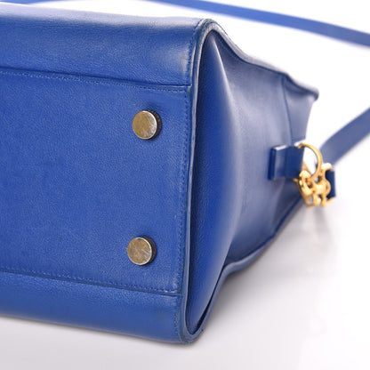 Saint Laurent Calfskin Small Monogram Cabas Blue Majorelle 15 of 16