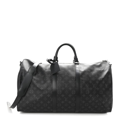 Louis Vuitton Monogram Eclipse Keepall Bandouliere 55 1 of 8