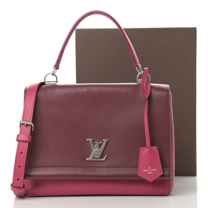 Louis Vuitton Calfskin Lockme II Top Handle Grenat Dahlia 14 of 14