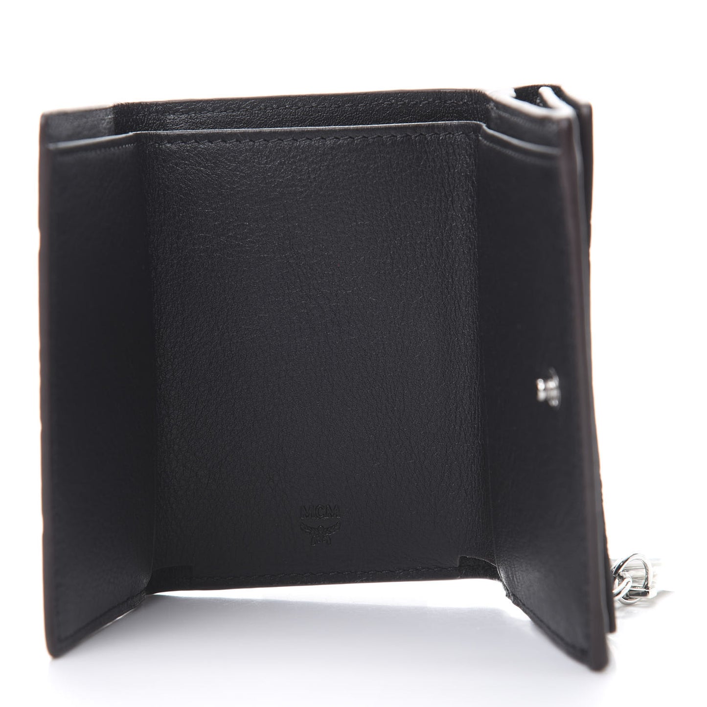 Calfskin Ottomar Monogram Tri-Fold Wallet Black