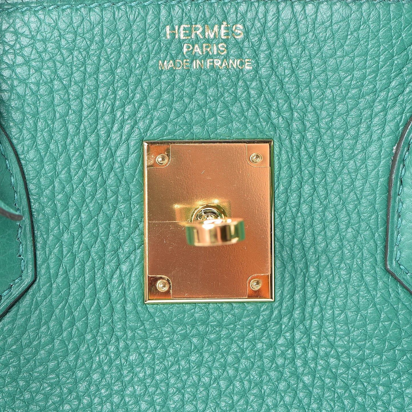 Taurillon Clemence Birkin 35 Vert Vertigo
