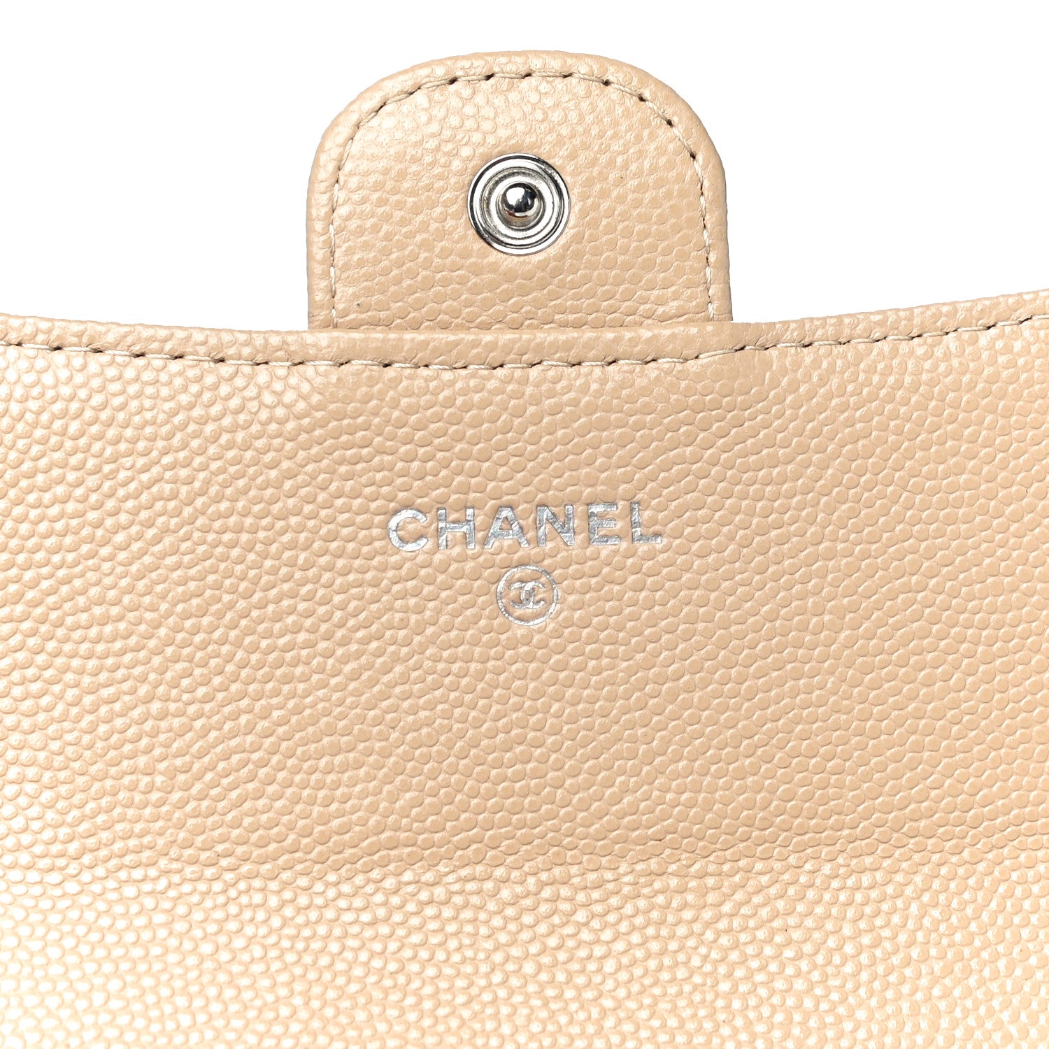Chanel Caviar Quilted Medium Flap Wallet Beige 6 of 12