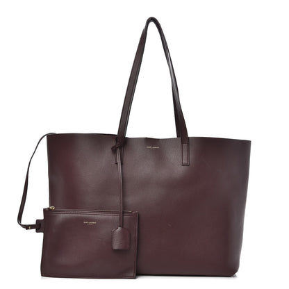 Saint Laurent Calfskin Large Shopping Tote Bordeaux 3 of 12