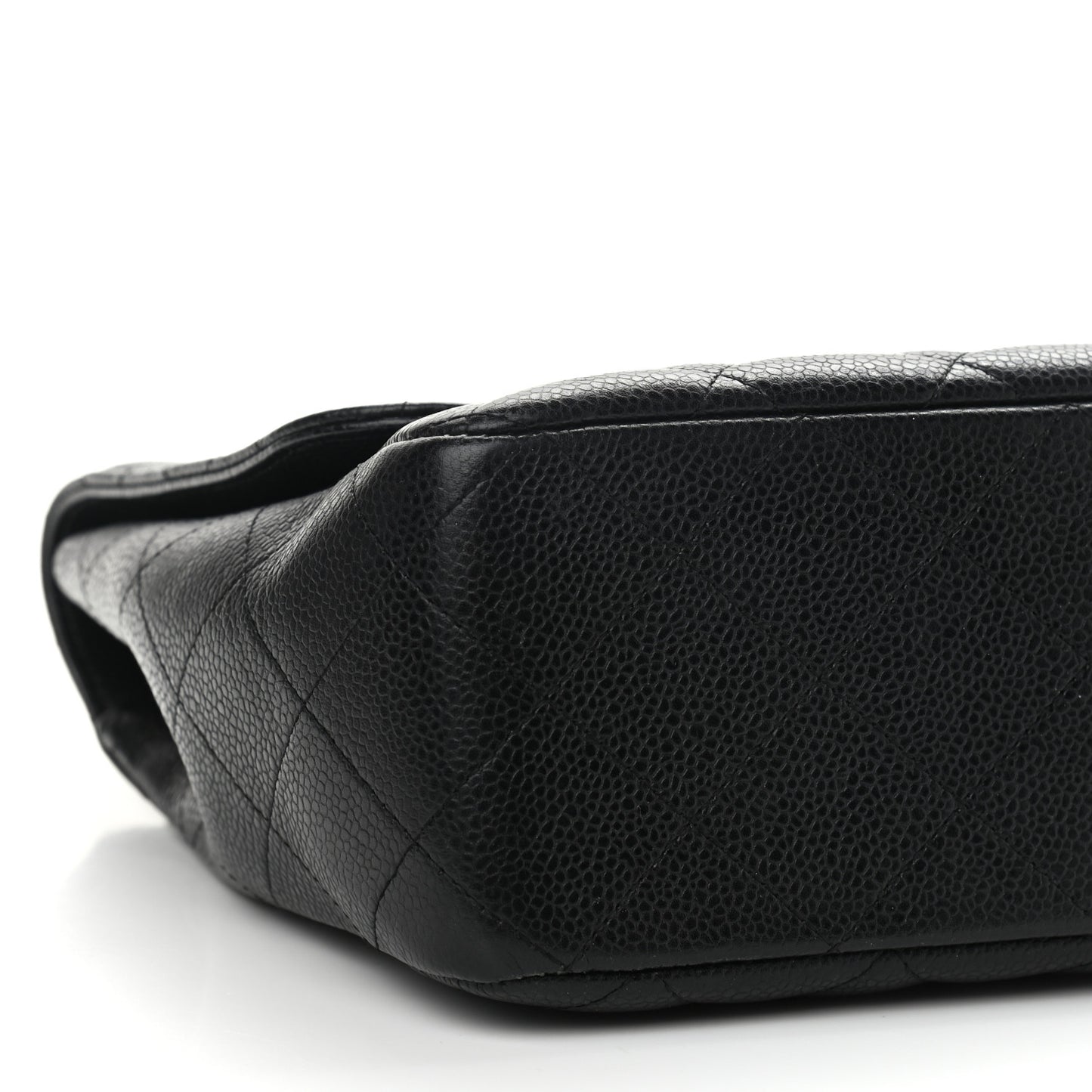 Caviar Quilted Jumbo Single Flap Black