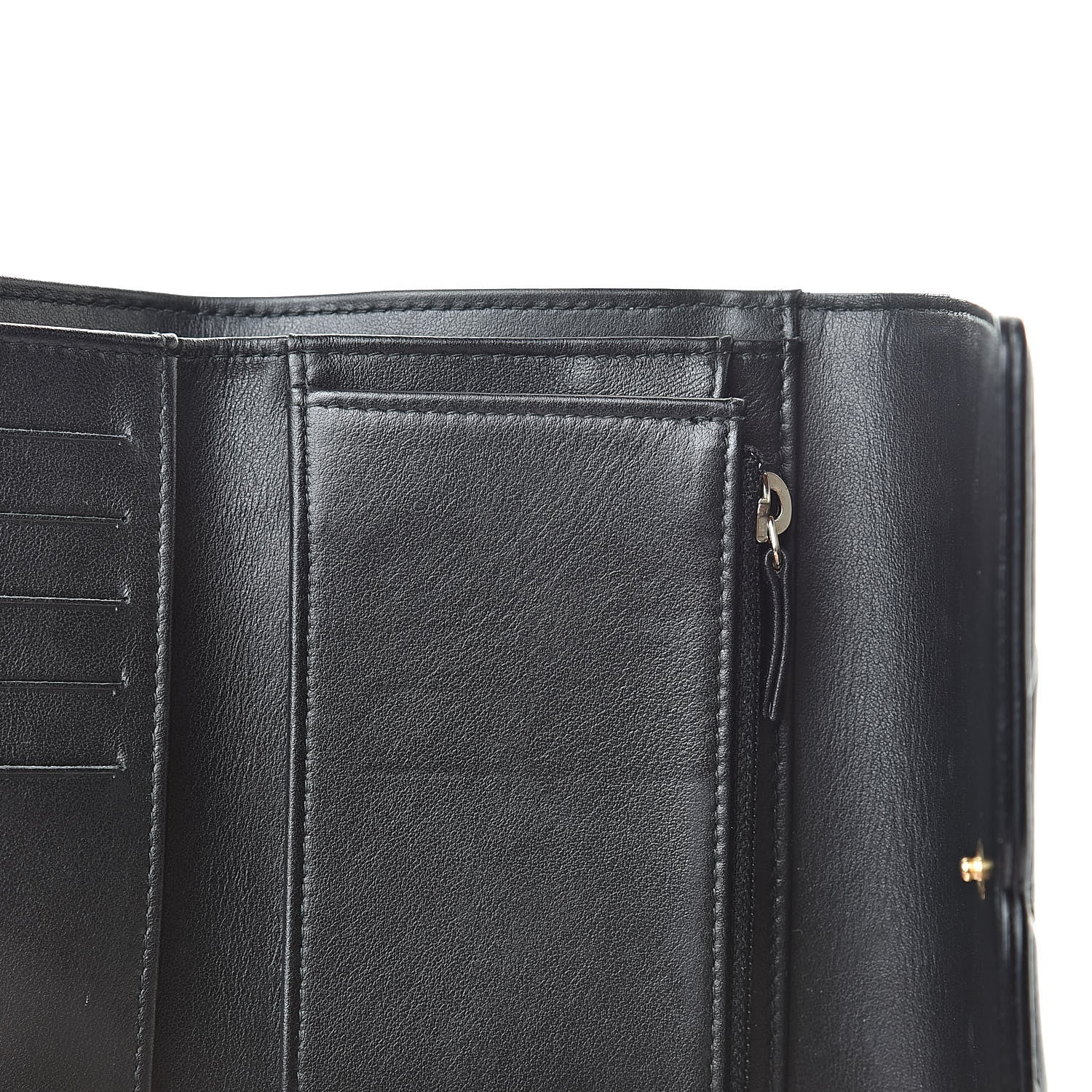 Chanel Caviar Quilted Medium Filigree Flap Wallet Black 9 of 9