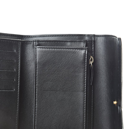 Chanel Caviar Quilted Medium Filigree Flap Wallet Black 9 of 9