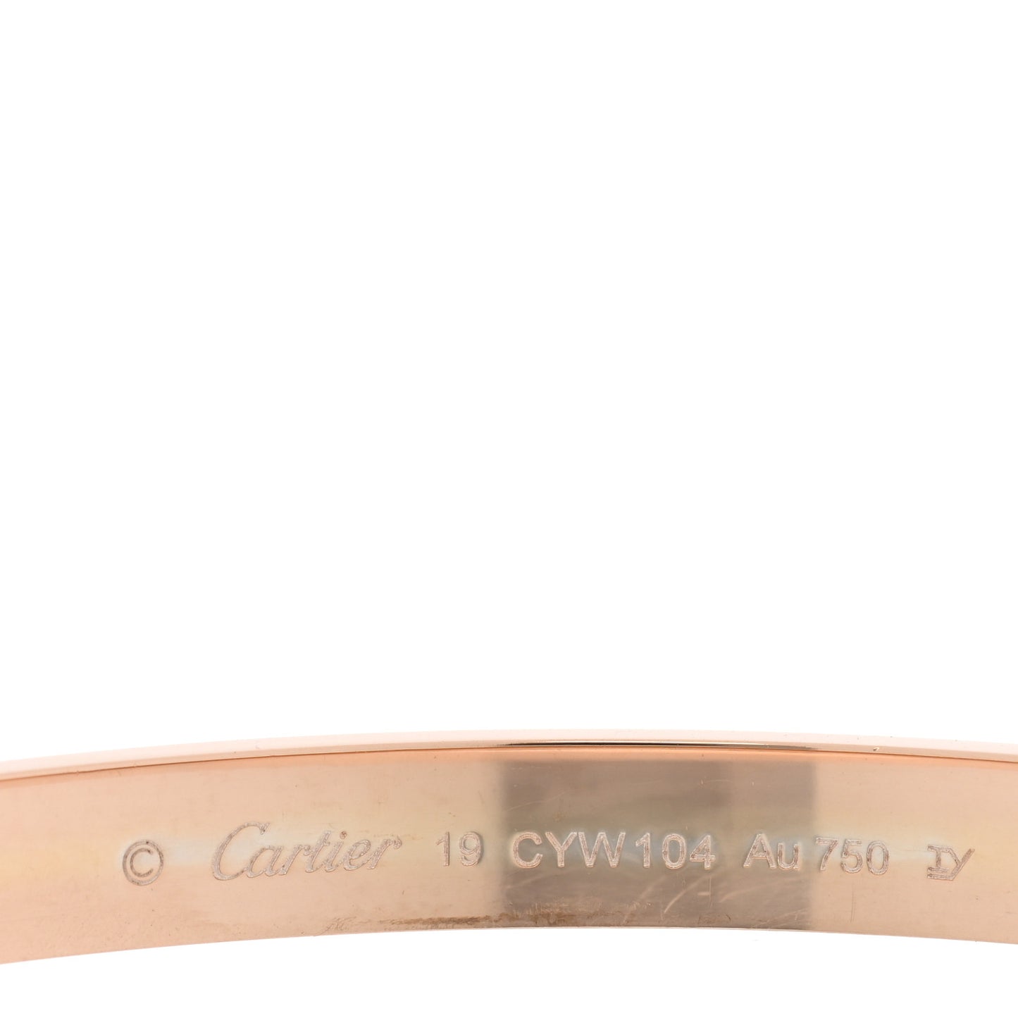 18K Pink Gold LOVE Bracelet 19
