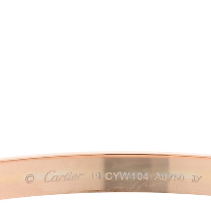 Cartier 18K Pink Gold LOVE Bracelet 19 3 of 6