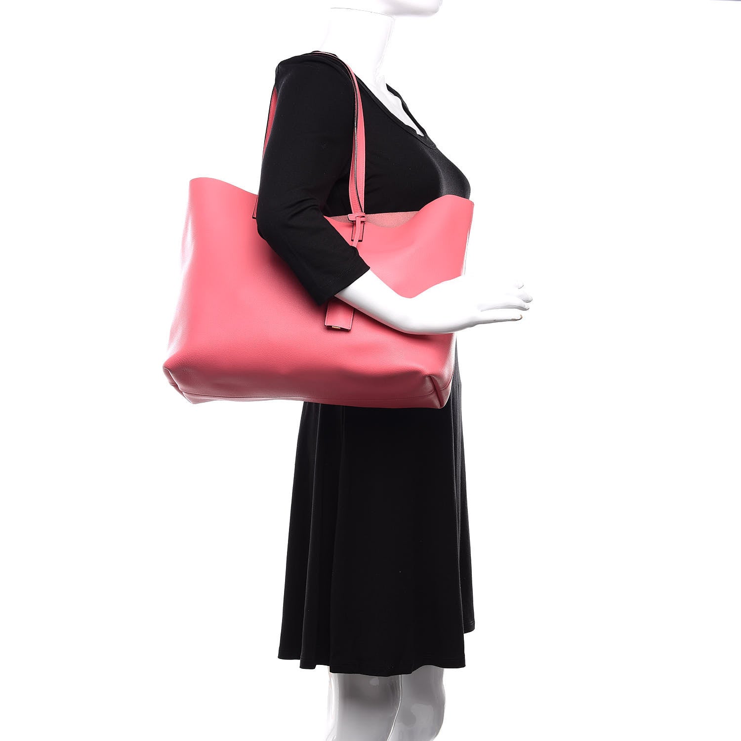 Saint Laurent Calfskin Large Shopping Tote Pale Rose 2 of 10
