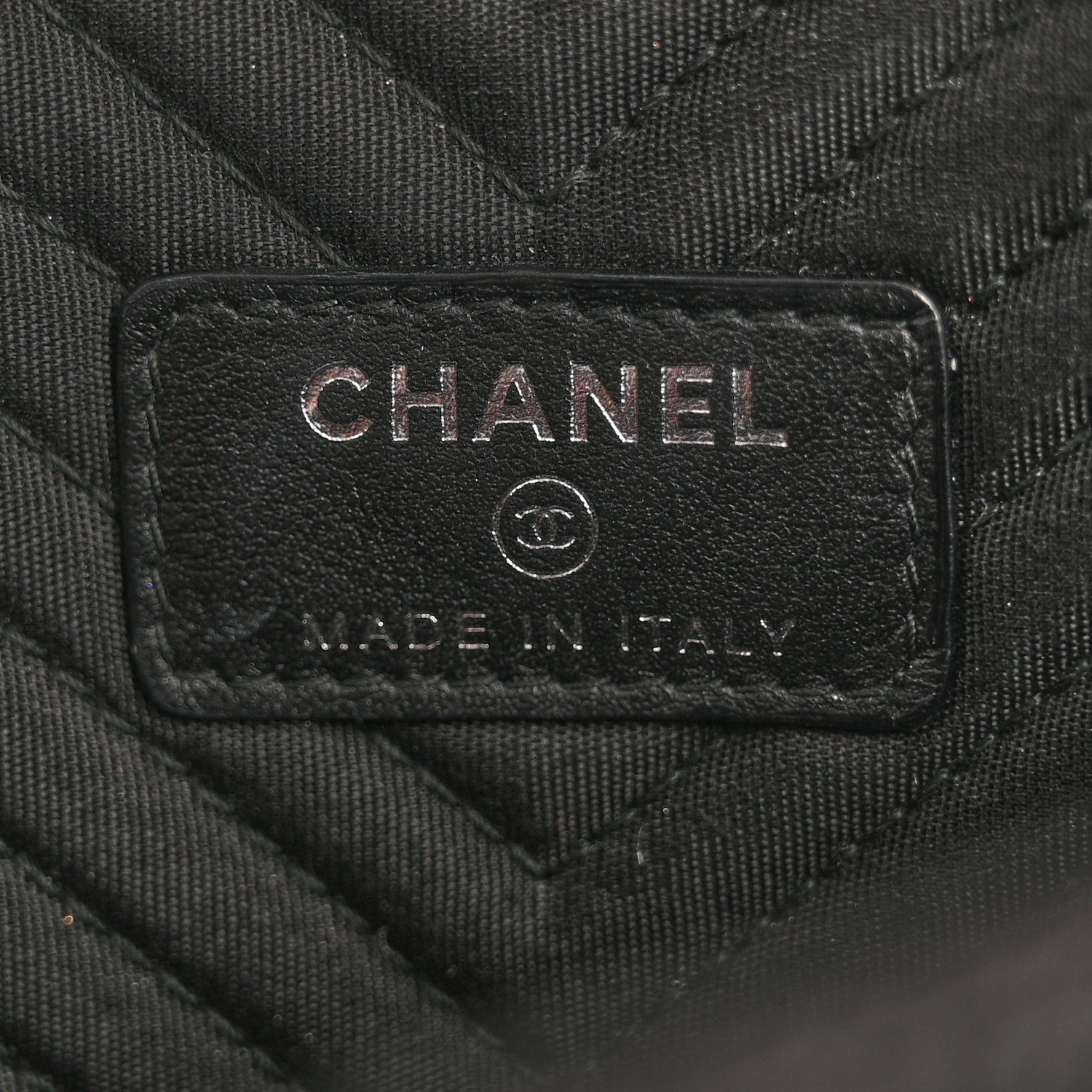 Chanel Calfskin Chevron Quilted Small Envelope Clutch Black 6 of 9