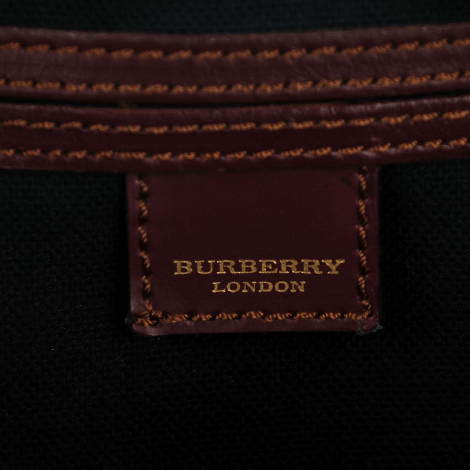 Burberry Haymarket Check Studded Bowler Brown 5 of 7