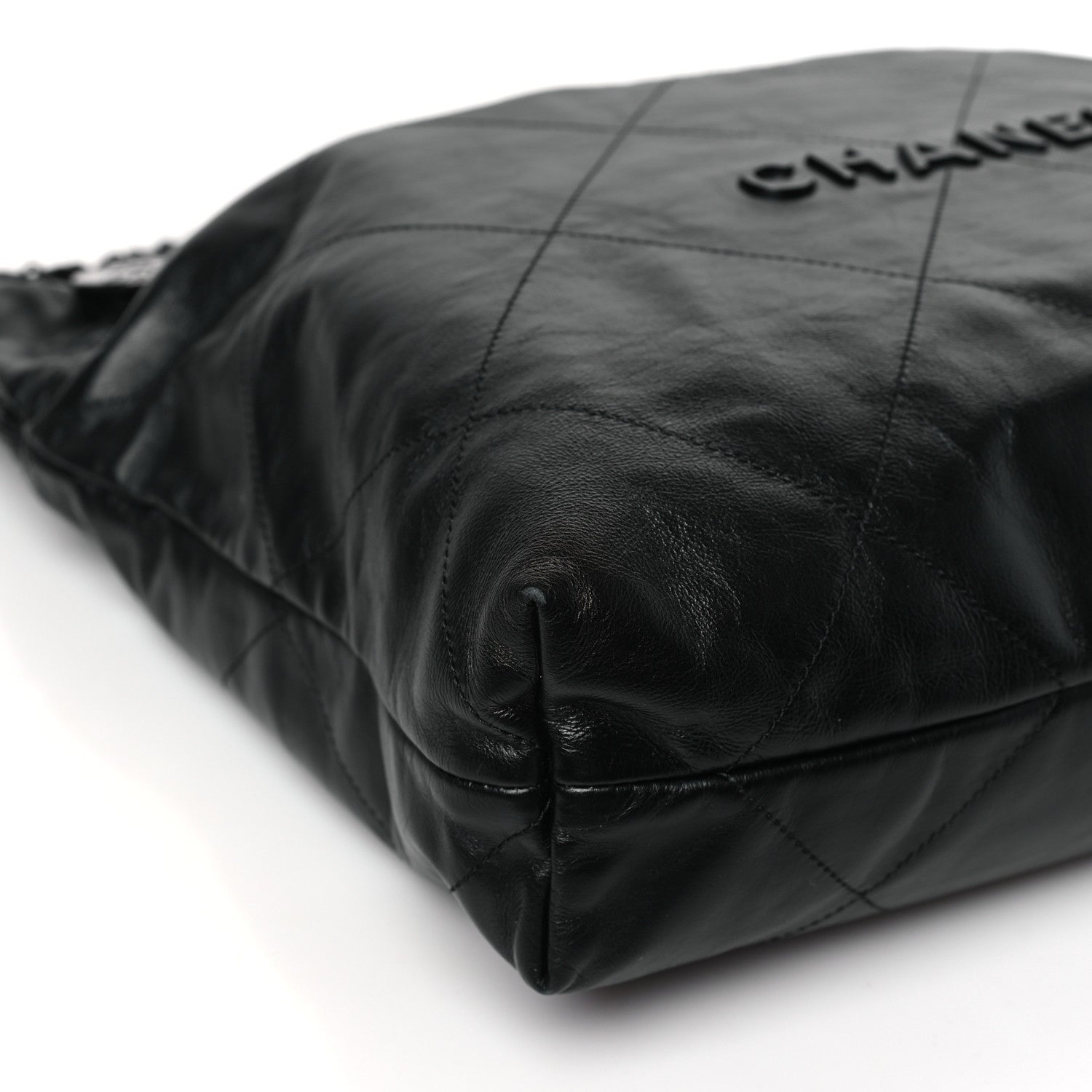 Chanel Shiny Caviar Quilted Monochrome Chanel 22 Black 9 of 10