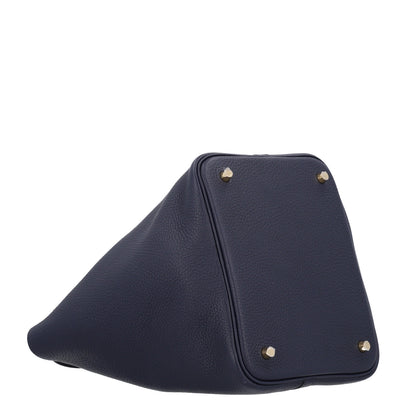 Hermes Taurillon Clemence Picotin Lock 22 MM Bleu Nuit 4 of 10
