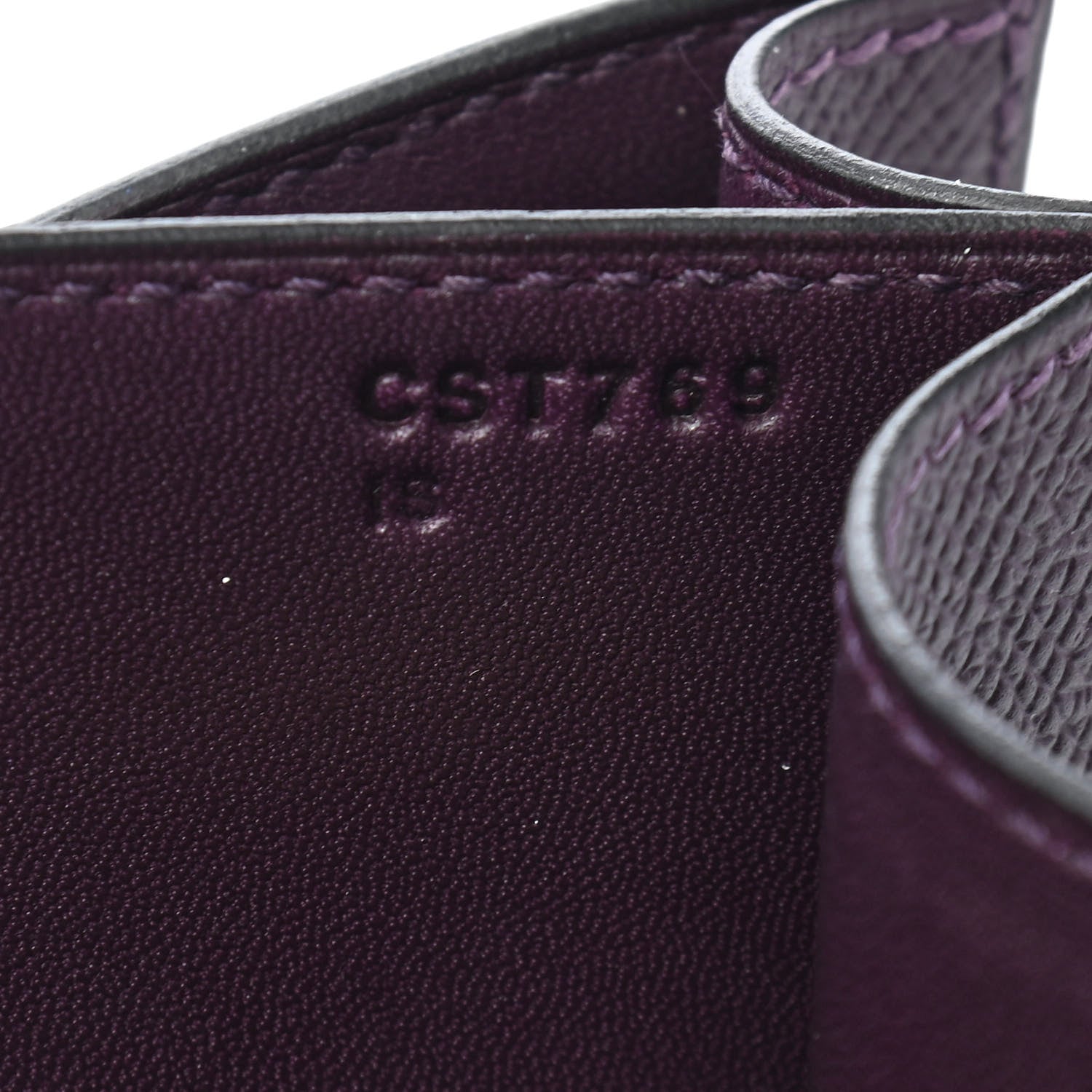 Hermes Epsom Constance 24 Raisin 7 of 9