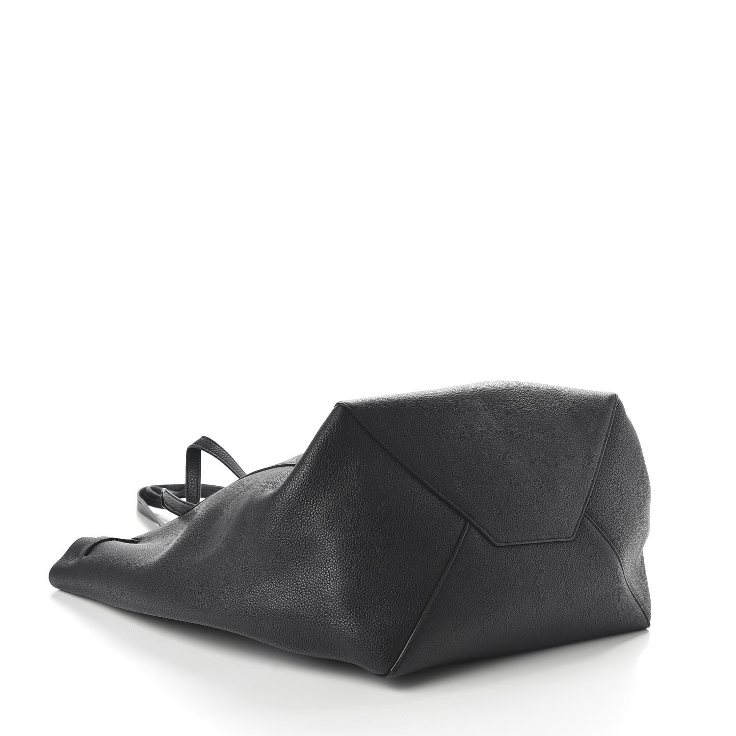 Celine Soft Grained Calfskin Medium Belt Cabas Phantom Black 4 of 10