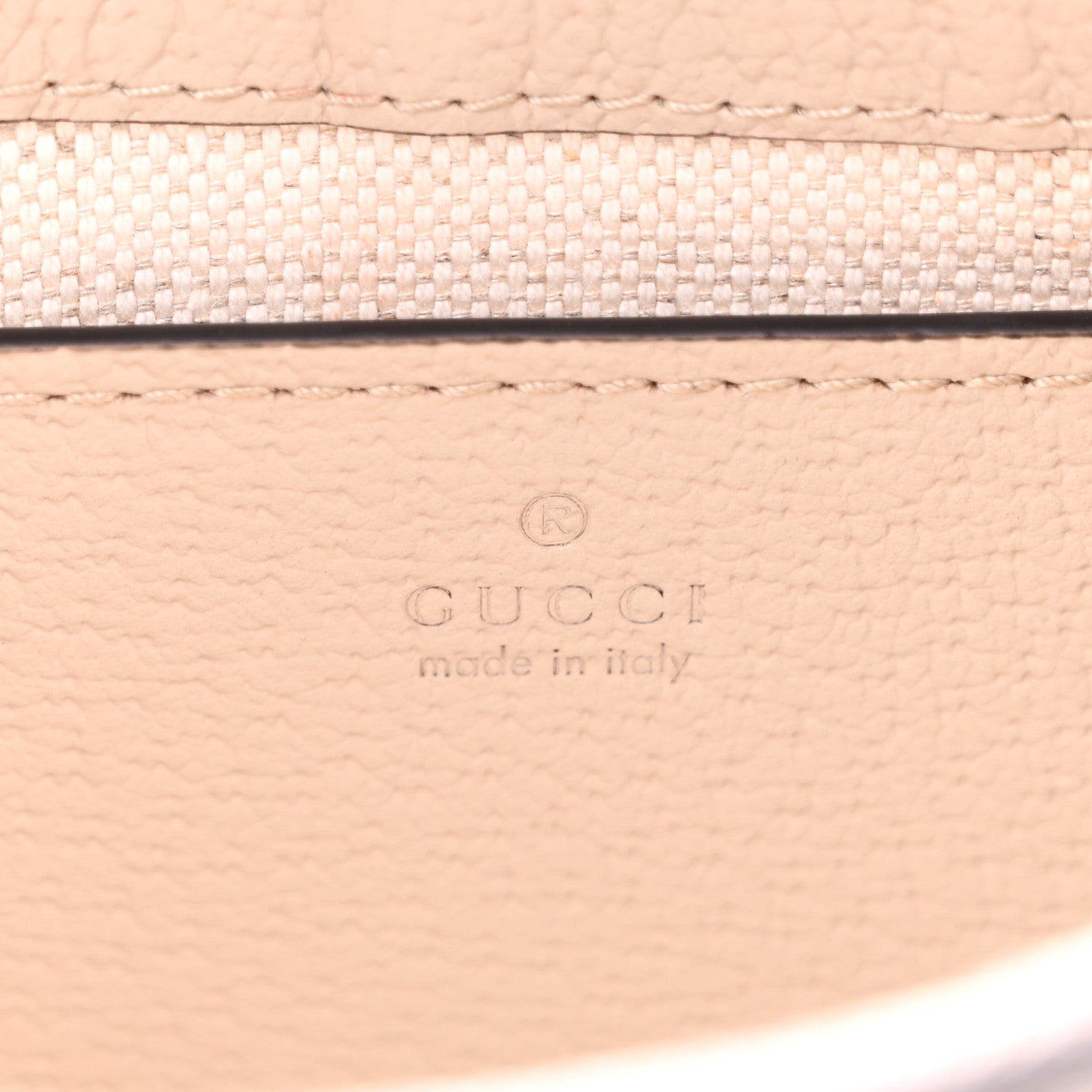 Gucci GG Supreme Monogram Textured Dollar Calfskin Web Mini Ophidia GG Handbag Beige Mystic White Oatmeal 6 of 12
