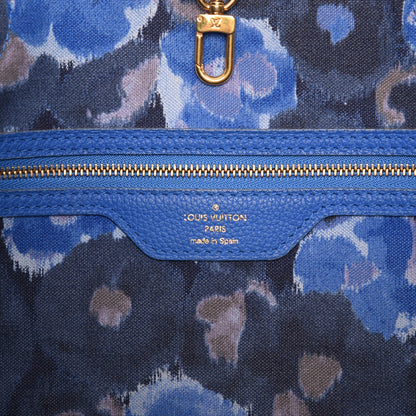 Louis Vuitton Monogram Articles de Voyage Ikat Neverfull MM Grand Blue 6 of 24