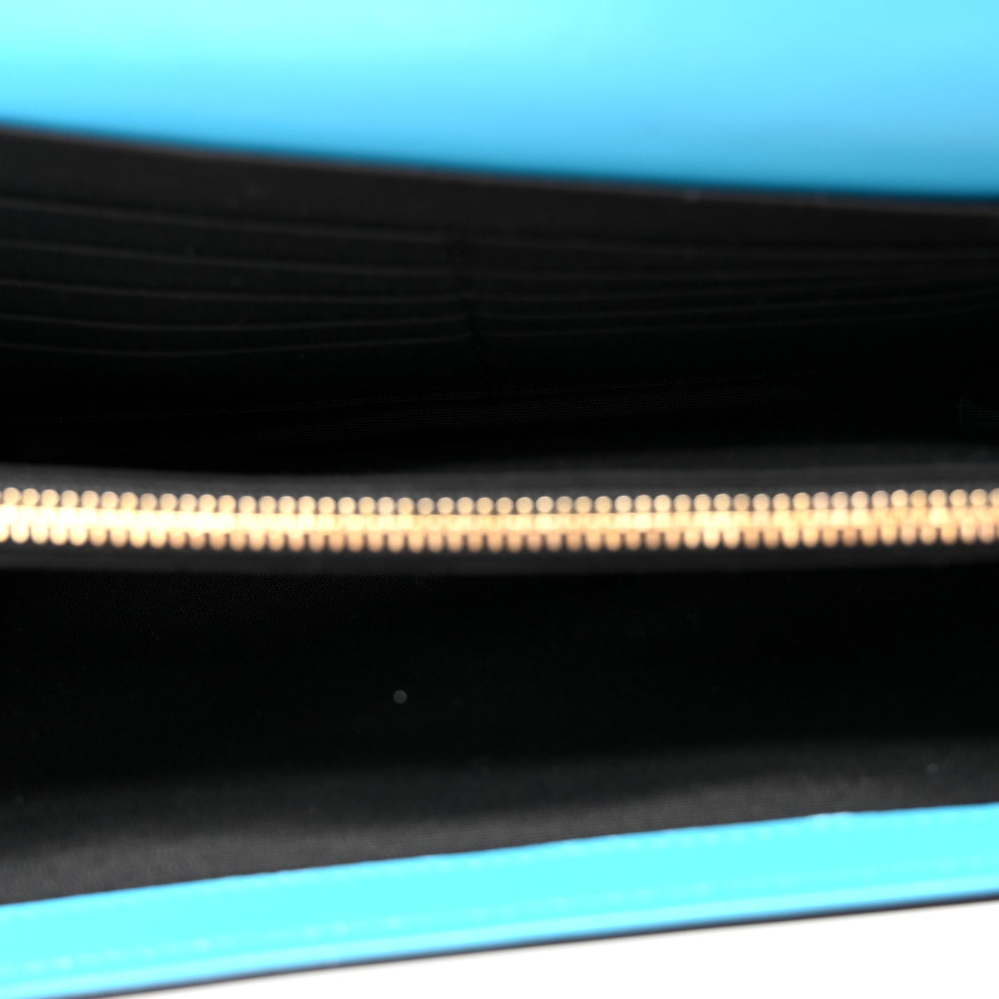 Calfskin Medusa Wallet on Chain Crossbody Blue