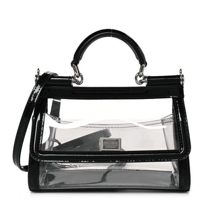 Dolce & Gabbana PVC Small Miss Sicily Satchel Transparent Black 1 of 8