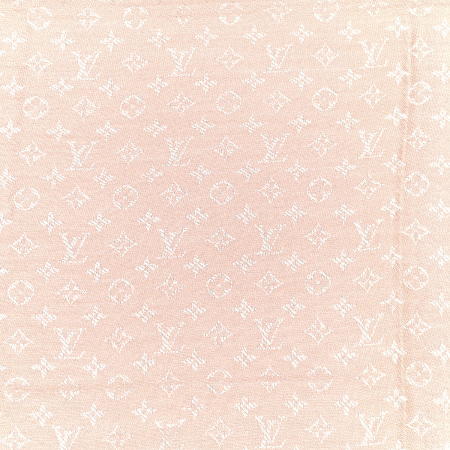 Louis Vuitton Silk Wool Monogram Denim Shawl Rose 2 of 7