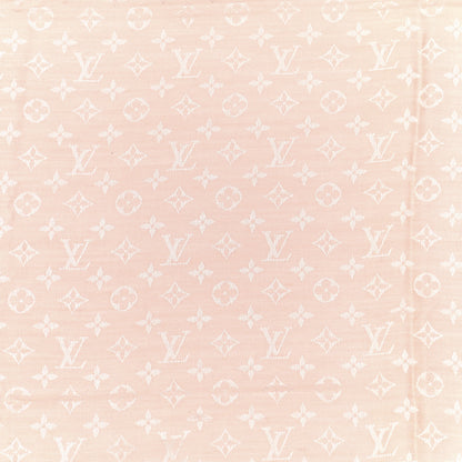 Louis Vuitton Silk Wool Monogram Denim Shawl Rose 2 of 7