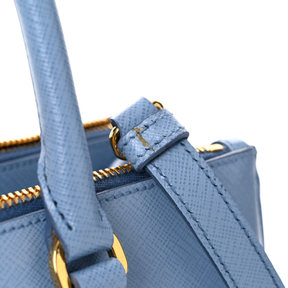 Prada Saffiano Small Galleria Double Zip Tote Astrale 9 of 11