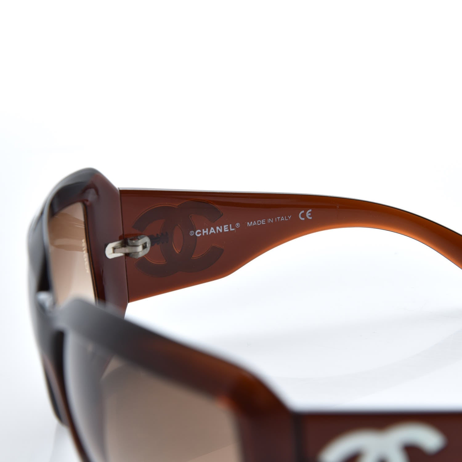 Chanel Mother of Pearl CC Sunglasses 5076-H Brown 6 of 10