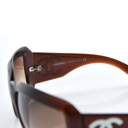 Chanel Mother of Pearl CC Sunglasses 5076-H Brown 6 of 10