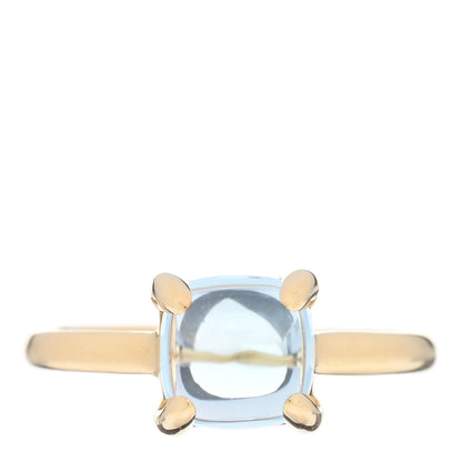 Tiffany 18K Yellow Gold Blue Topaz 7mm Paloma Picasso Sugar Stacks Ring 52 6 1 of 5