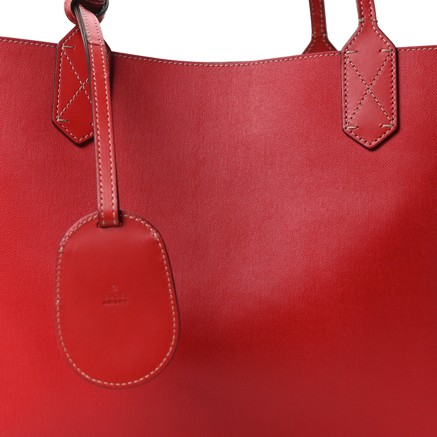 GG Supreme Monogram Medium Reversible Tote Beige Red