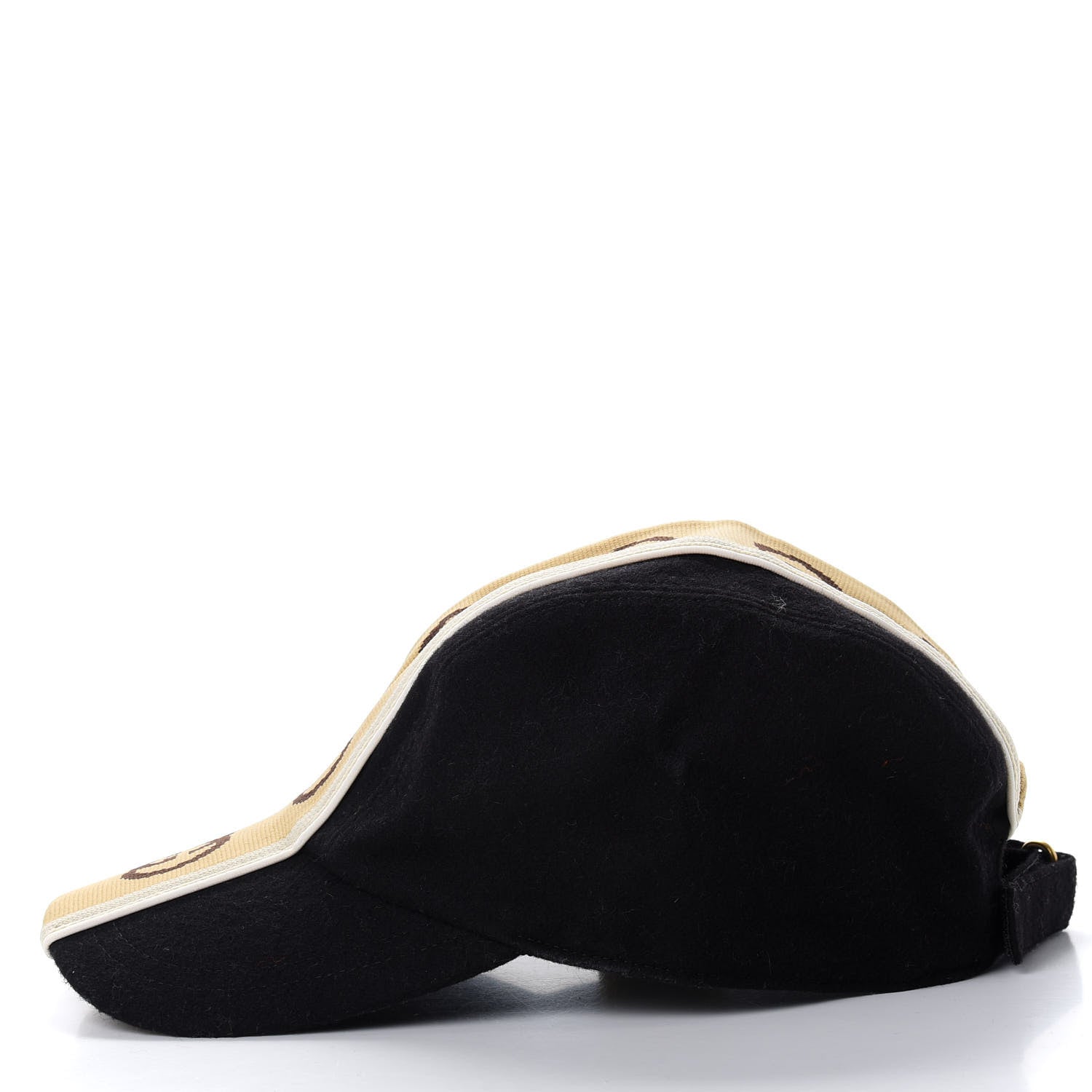 Gucci Wool Interlocking GG Stripe Baseball Hat L Black 7 of 9