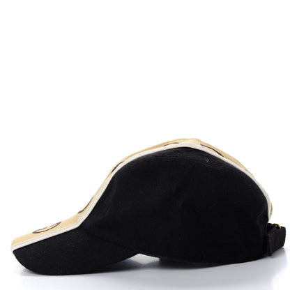 Gucci Wool Interlocking GG Stripe Baseball Hat L Black 7 of 9
