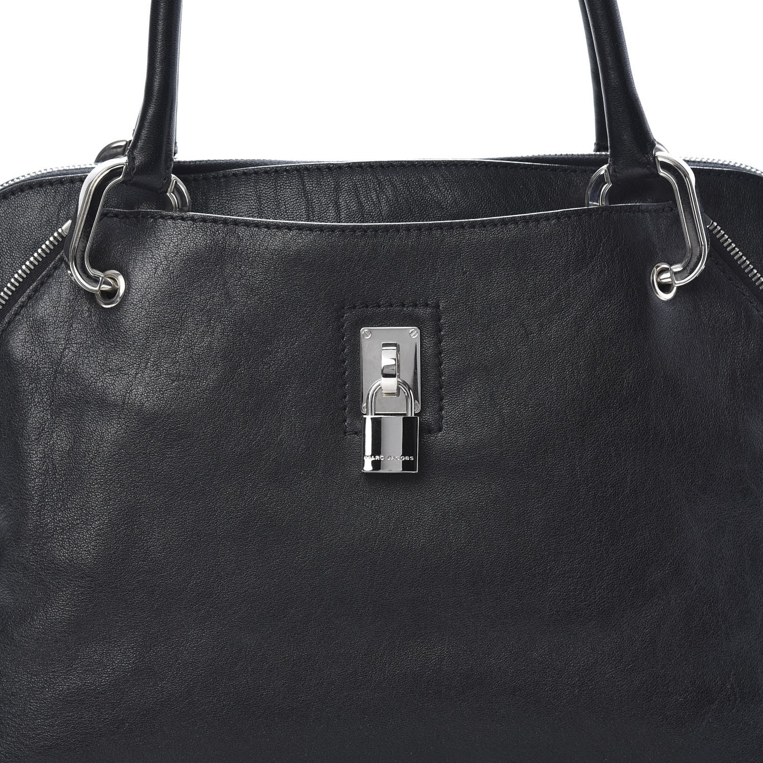 Marc Jacobs Lambskin Paradise Rio Satchel Black 7 of 9