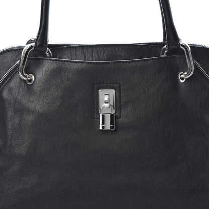 Marc Jacobs Lambskin Paradise Rio Satchel Black 7 of 9