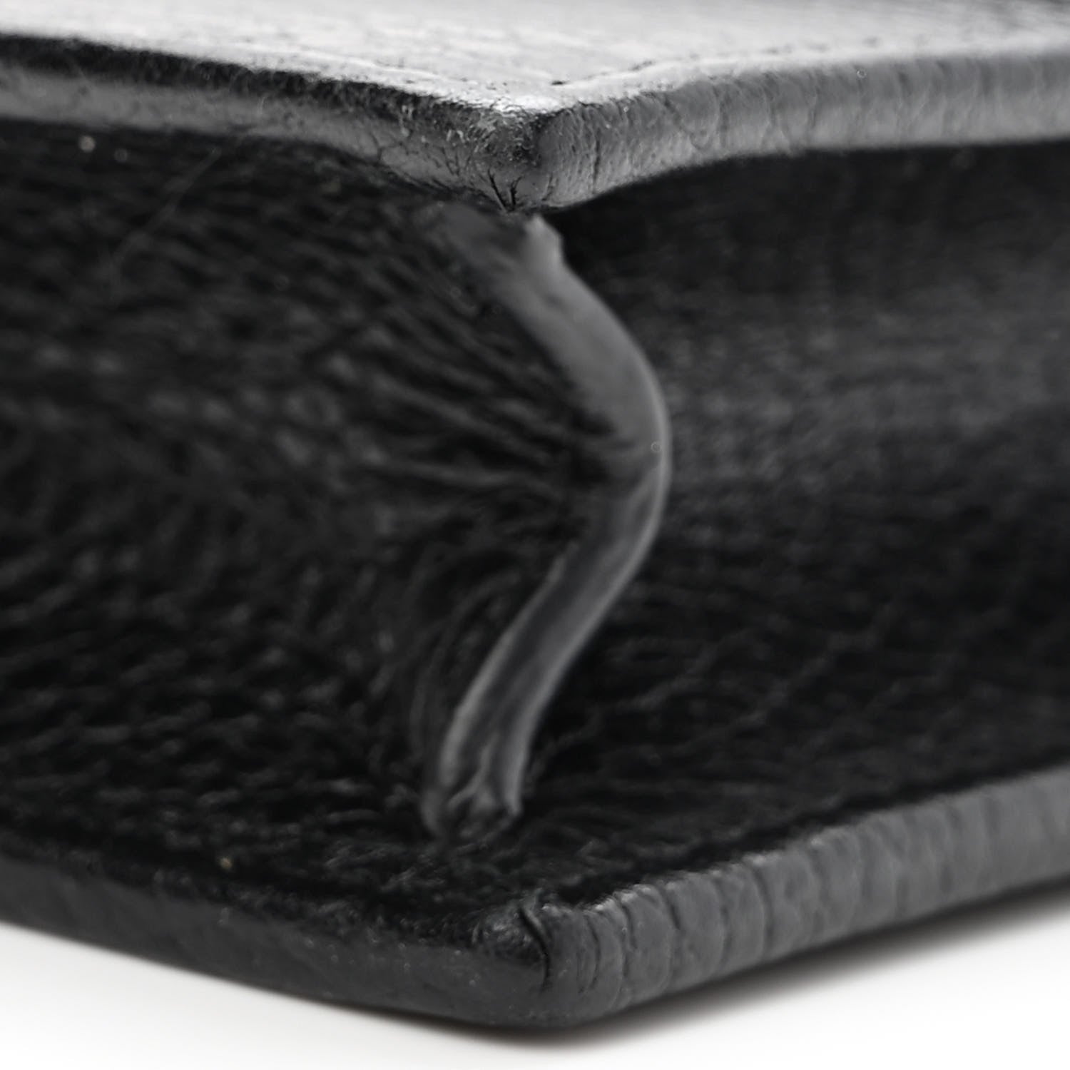 Gucci Dollar Calfskin Interlocking G Chain Wallet Black 9 of 9