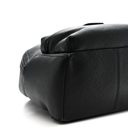 Louis Vuitton Calfskin Monogram Shadow Discovery Backpack Black 4 of 9