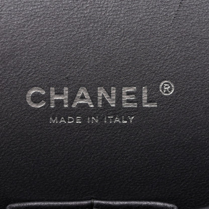 Chanel Metallic Lambskin Quilted Maxi Double Flap Pewter 6 of 15