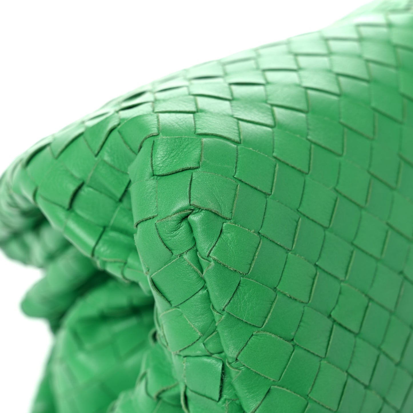 Nappa Maxi Intrecciato The Pouch Oversized Clutch Racing Green