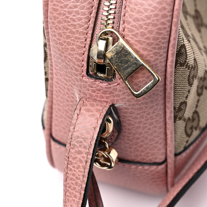 Gucci Monogram Mini Bree Messenger Bag Beige Soft Pink 17 of 17
