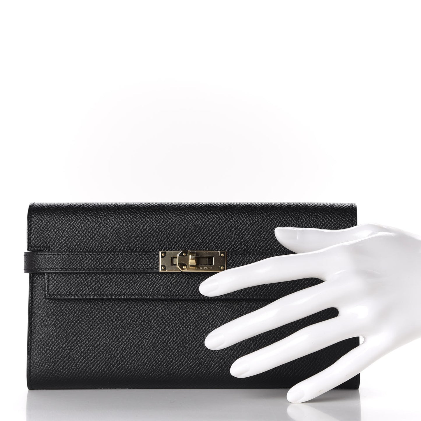 Epsom Kelly Longue Wallet Black
