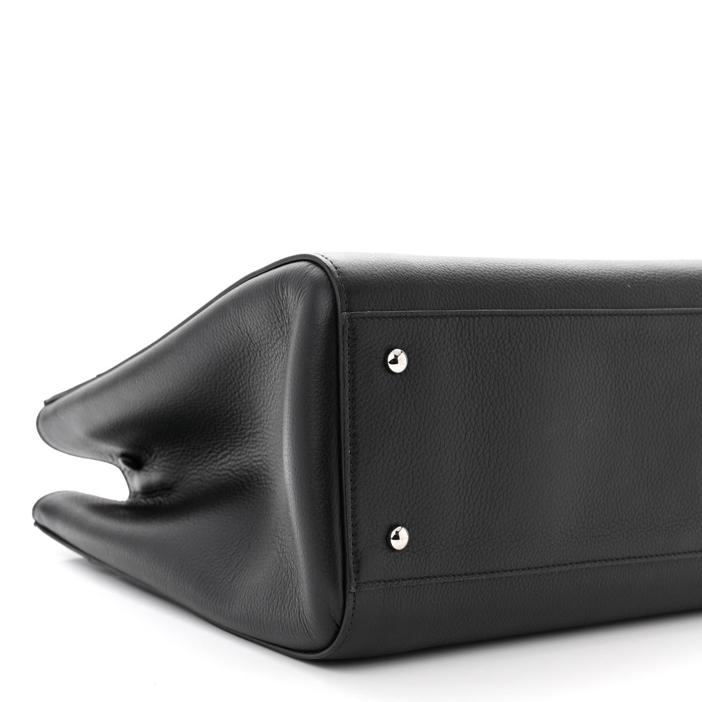 Grained Calfskin Large Neo Executive Shopper Tote Black