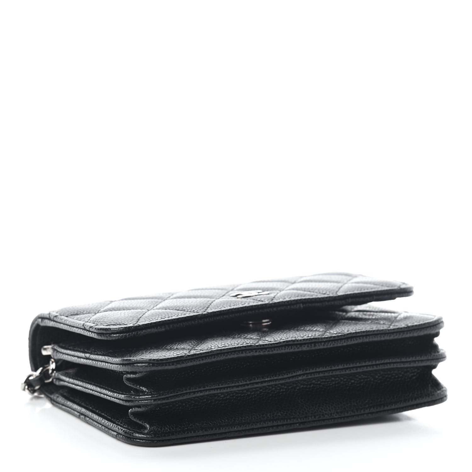 Chanel Caviar Quilted Mini Wallet On Chain WOC Black 3 of 8