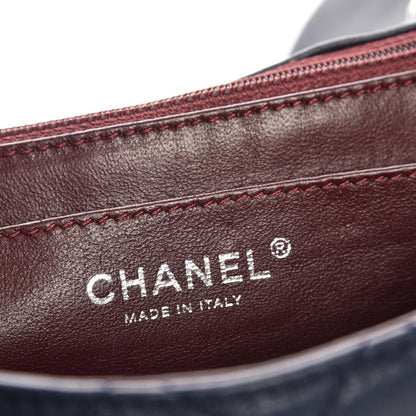 Chanel Washed Lambskin Quilted Jumbo Single Flap Bijoux Chain Navy 6 of 7