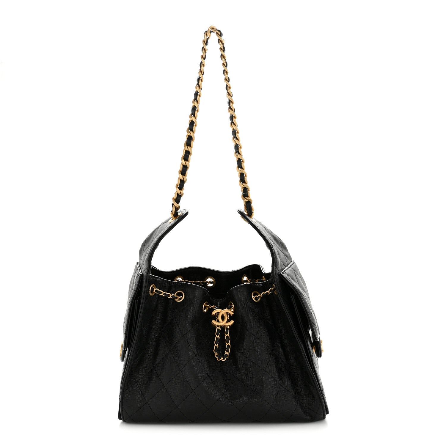 Chanel Caviar Quilted Small Chanel 25 Handbag Black 1 of 14