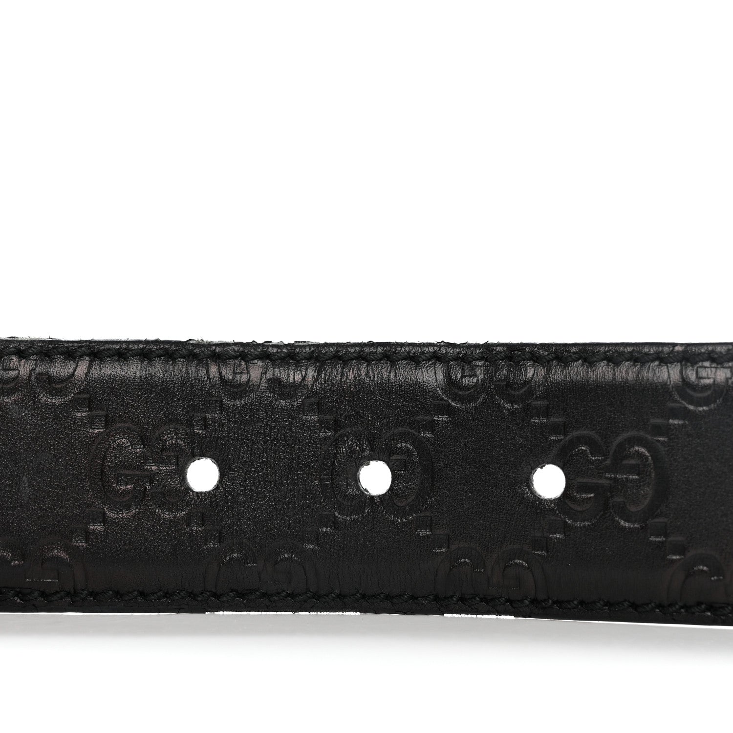 Gucci Guccissima Bamboo Belt 85 34 Black 5 of 7