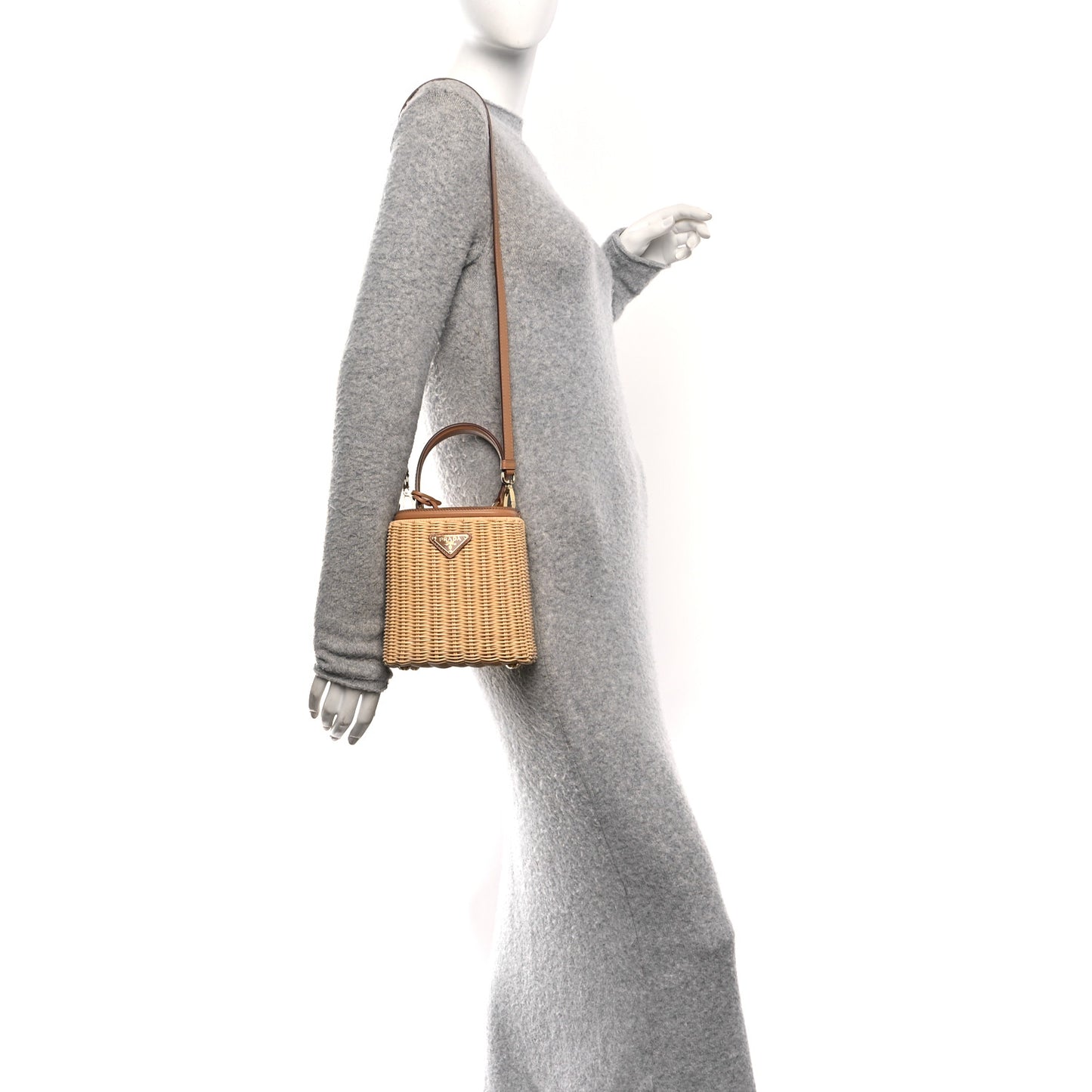 Wicker Mini Panier Bag Naturale