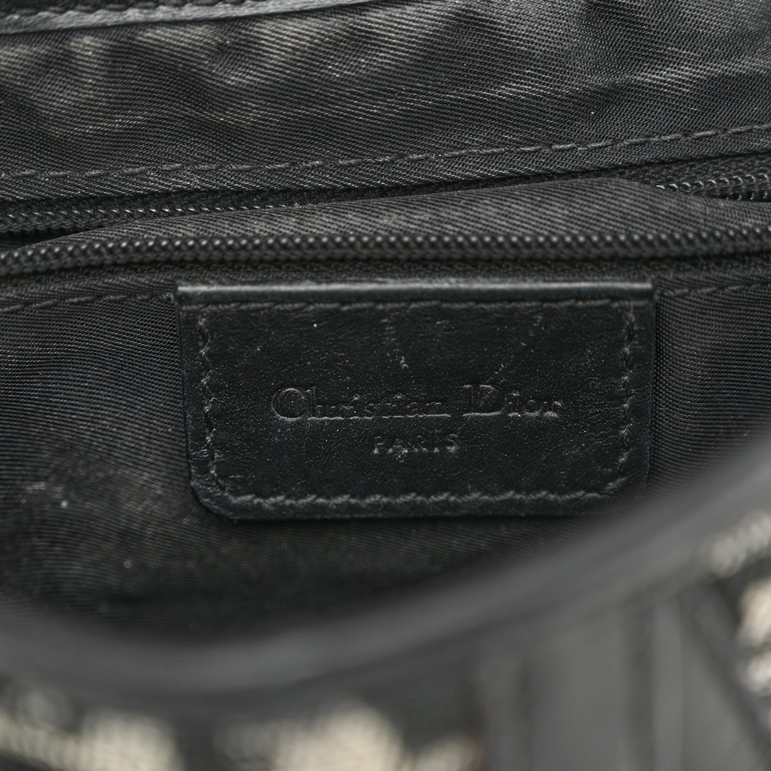 Christian Dior Oblique Saddle Bag Black 6 of 11