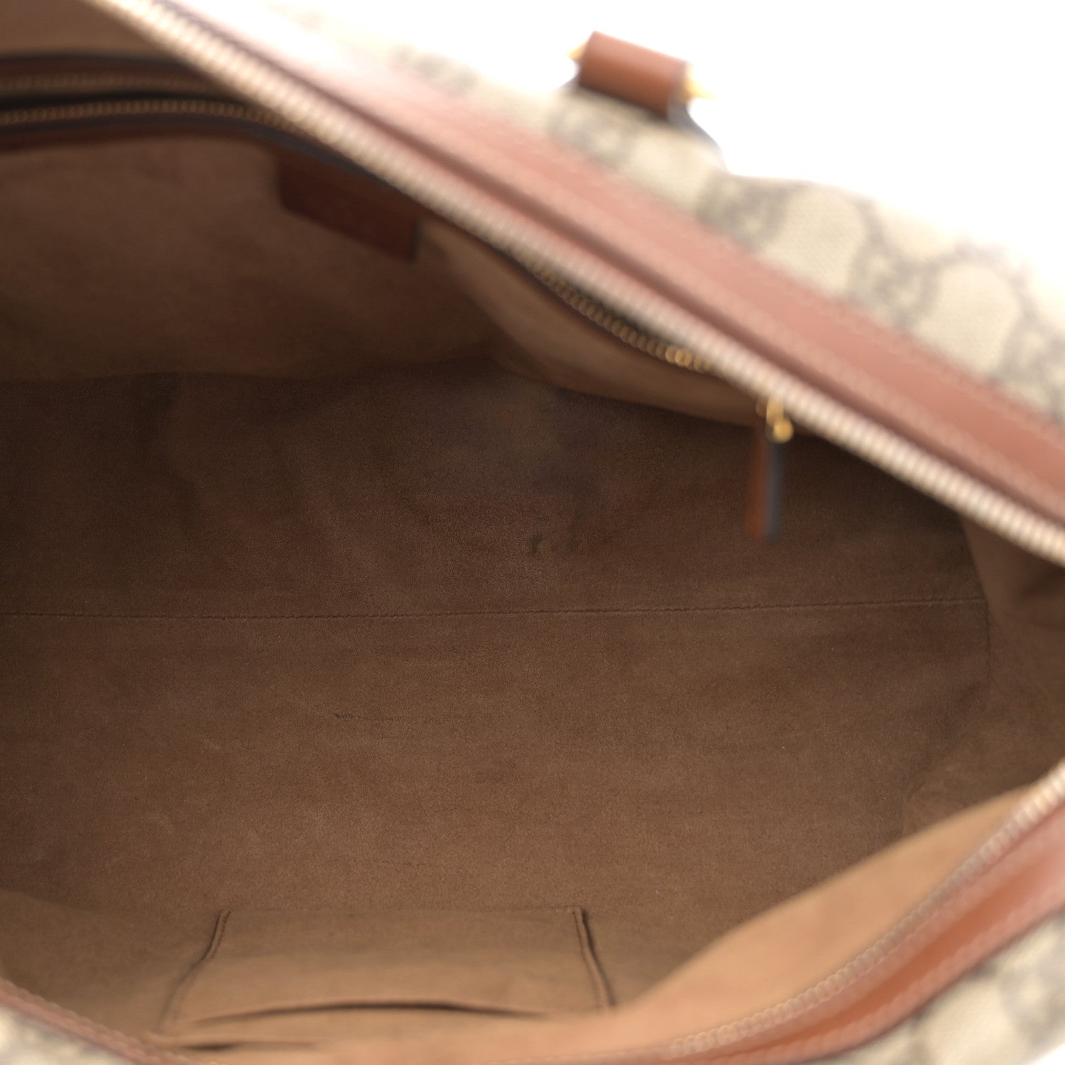 Gucci GG Supreme Monogram Medium Boston Beige Cuir 5 of 17