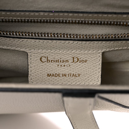 Christian Dior Grained Calfskin Saddle Bag White 6 of 18